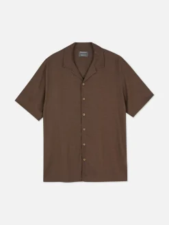 Chemise Texturée à Manches Courtes|Primark Hot