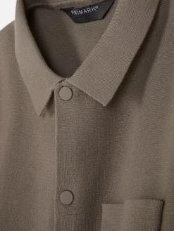 Chemise Tricotée à Boutons-pression|Primark Outlet