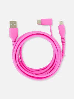 Cordon De Charge Double De Deux Mètres|Primark Clearance