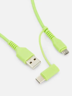 Cordon De Charge Double De Deux Mètres|Primark Best