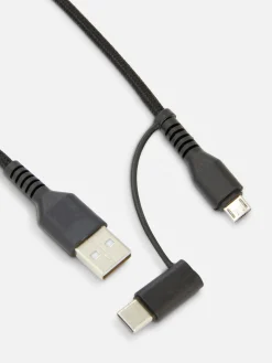 Cordon De Charge Double De Deux Mètres|Primark Discount