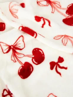 Couverture Ultra-douce à Motif Cerise|Primark Online