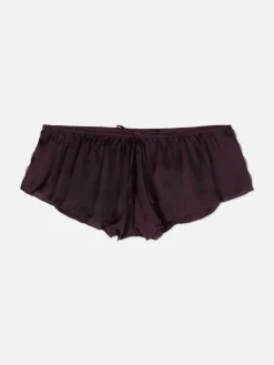 Culotte Légère En Satin Avec Finitions En Dentelle|Primark Discount