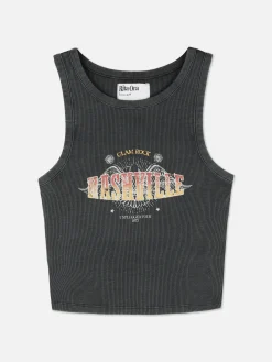 Débardeur à Dos Nageur Côtelé Rita Ora Nashville|Primark Sale