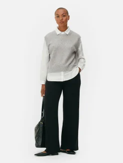 Débardeur Chemise 2-en-1 Superposé|Primark Discount