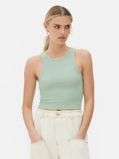 Débardeur Côtelé à Dos Nageur|Primark Sale