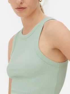 Débardeur Côtelé à Dos Nageur|Primark Sale