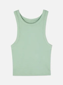 Débardeur Côtelé à Dos Nageur|Primark Sale