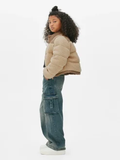 Doudoune Effet Mouton Retourné à Empiècements|Primark Best