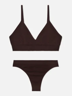 Ensemble Brassière Triangle Et String Sans Couture|Primark Online