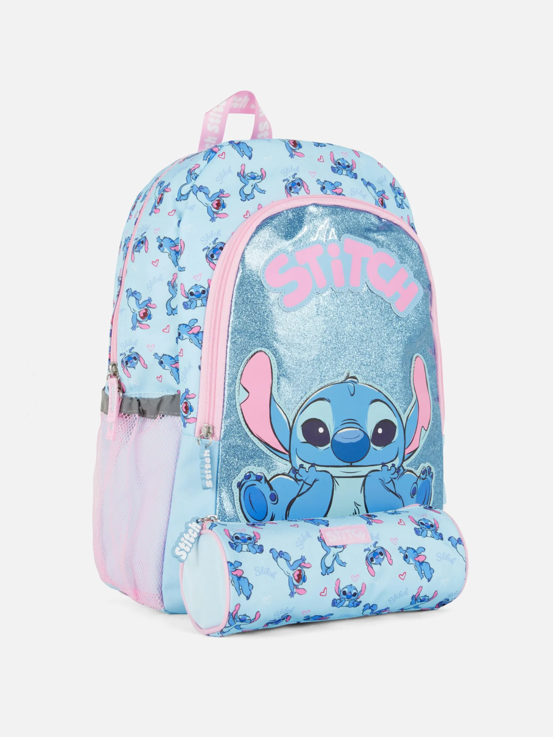Ensemble D'école Sac à Dos Et Trousse Disney Stitch|Primark Discount