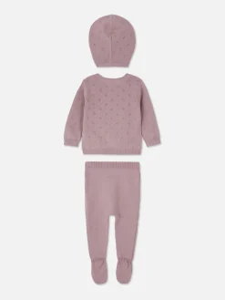 Ensemble Gilet, Legging Et Casquette En Maille|Primark Online