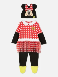 Ensemble Grenouillère Et Bonnet Disney Minnie Mouse|Primark New