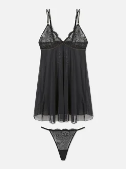 Ensemble Nuisette Sans Armature Et String|Primark Sale