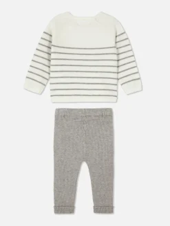 Ensemble Pull En Maille Et Legging à Rayures|Primark Best