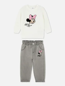 Ensemble Pull En Maille Et Jean Disney Minnie Mouse|Primark Discount
