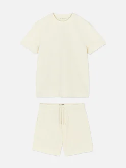 Ensemble Pyjama Gaufré T-shirt Et Short En Jersey|Primark Outlet