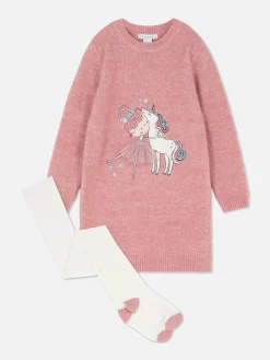 Ensemble Robe-pull Et Collants à Motif Ballerine|Primark Best