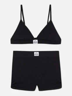 Ensemble Sans Coutures Brassière Triangle Et Short Kappa X|Primark Clearance