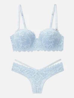 Ensemble Soutien-gorge Balconnets Et String En Dentelle|Primark Sale