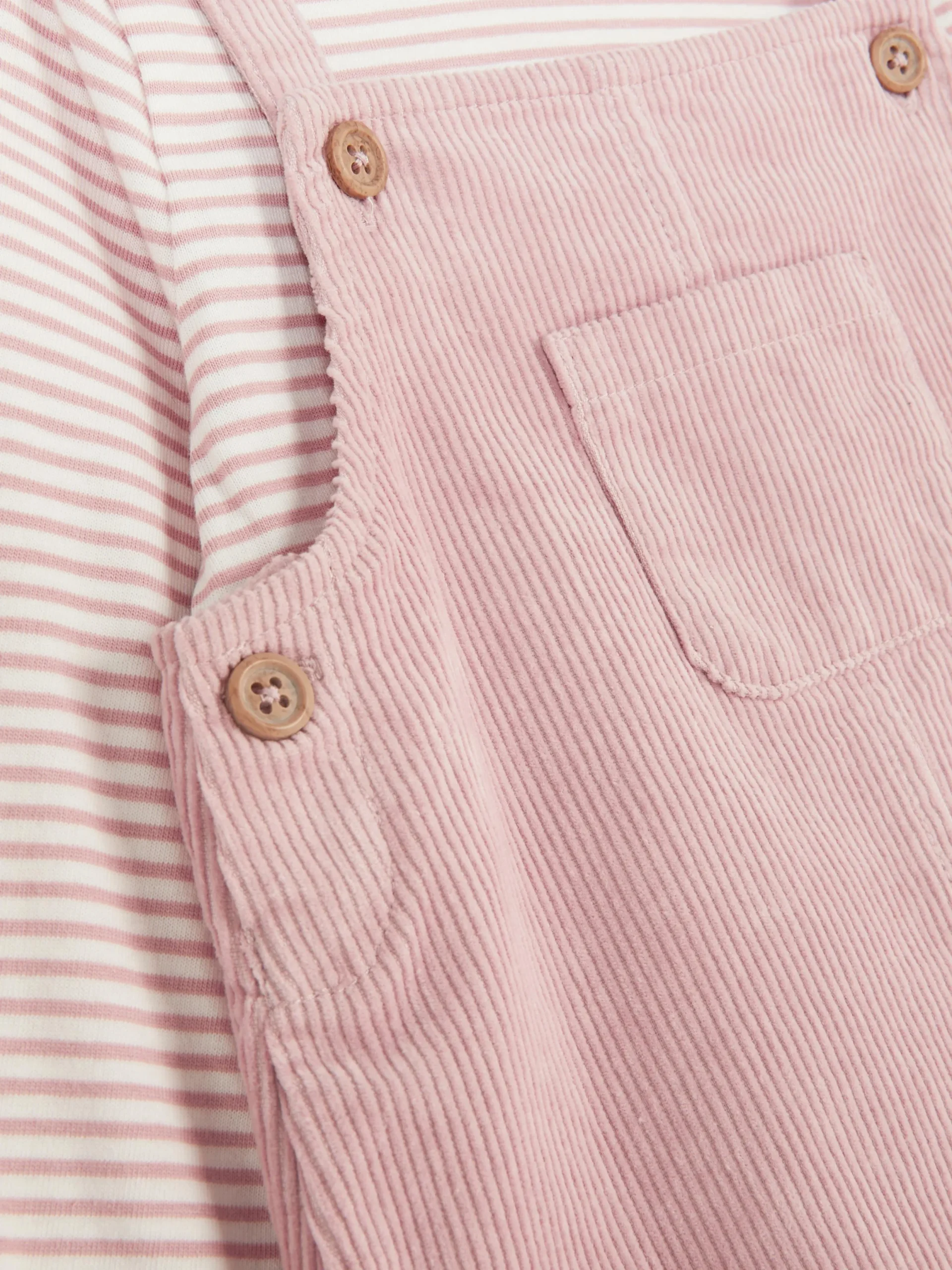 Ensemble T-shirt Rayé Et Robe Chasuble En Velours|Primark Hot