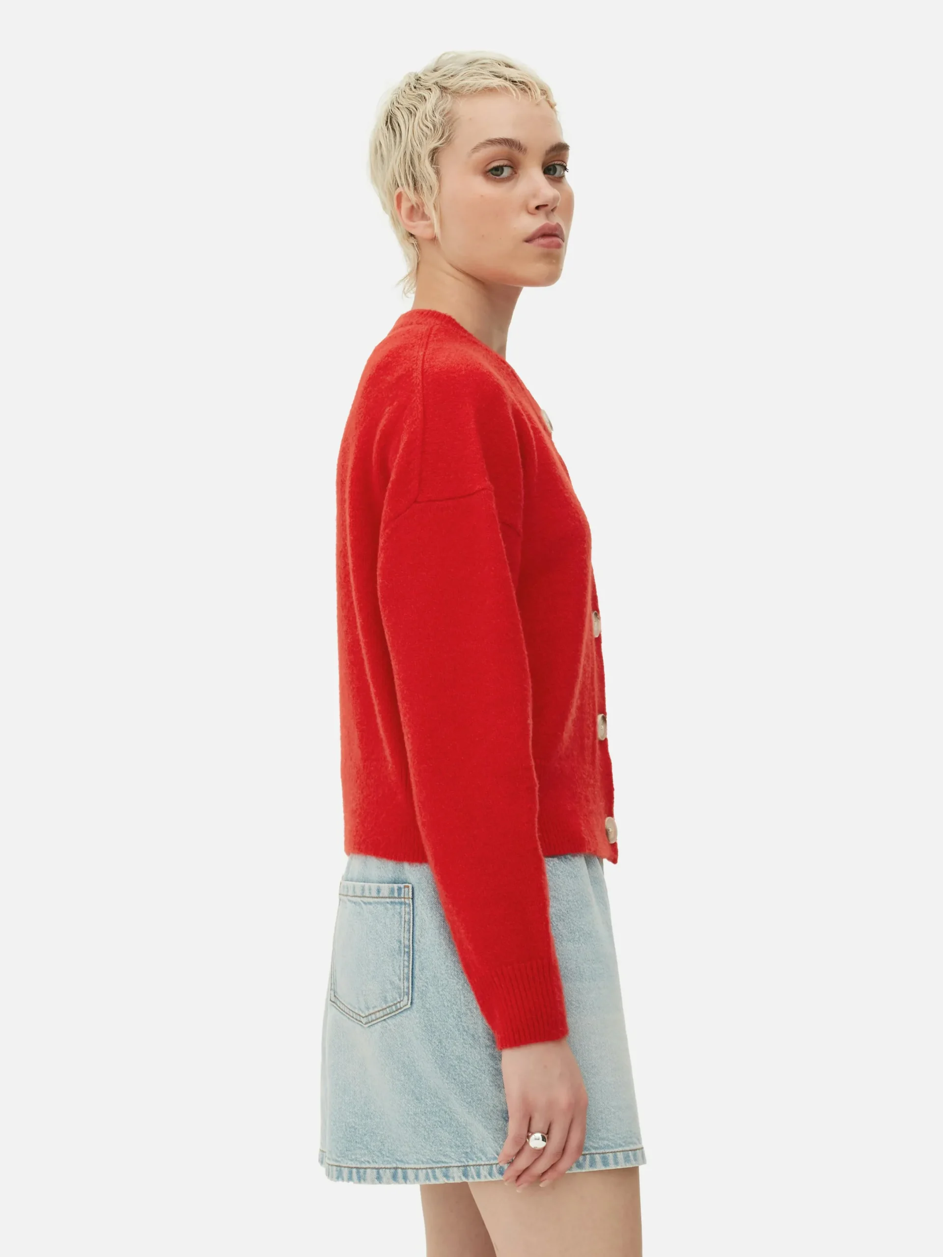 Gilet Boutonné à Col Ras-du-cou|Primark Discount