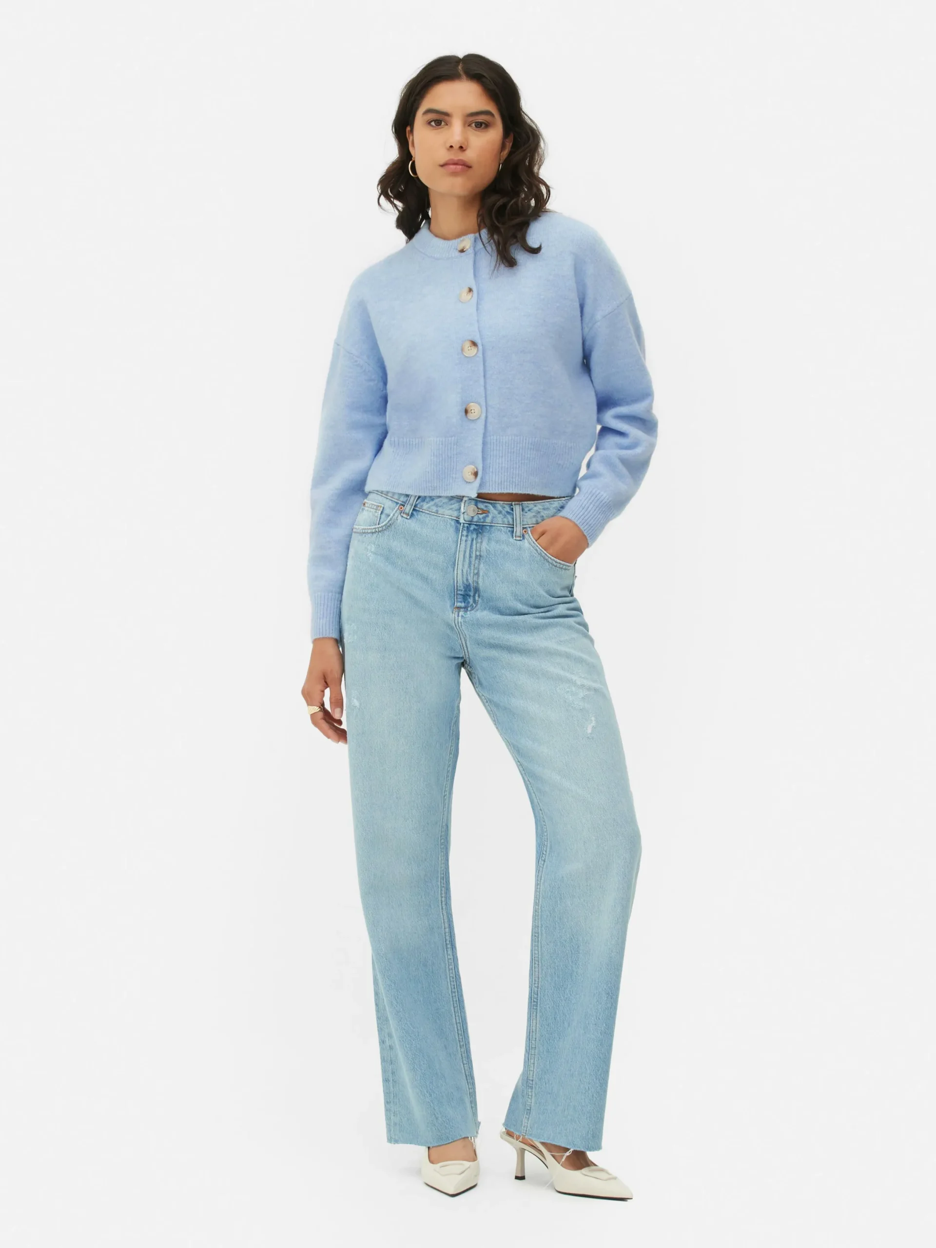 Gilet Boutonné à Col Ras-du-cou|Primark Sale