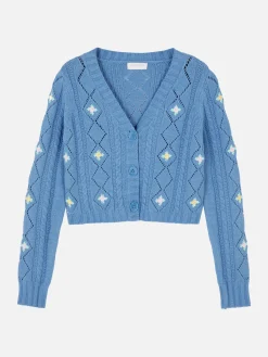 Gilet Brodé à Col En V|Primark Outlet