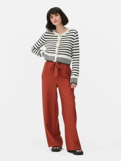 Gilet Court à Rayures|Primark Hot