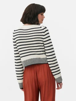 Gilet Court à Rayures|Primark Hot