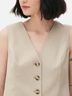 Gilet De Costume Ajusté Boutonné|Primark