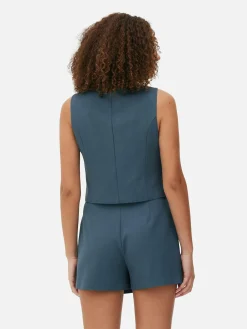 Gilet De Costume Ajusté Boutonné|Primark Hot