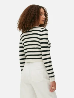 Gilet En Maille Boutonné|Primark Clearance