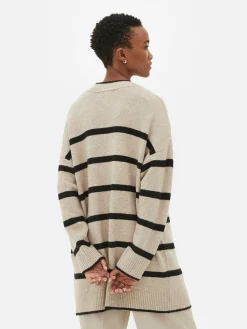 Gilet Long à Rayures|Primark Online