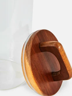 Grande Boîte En Verre Avec Poignée En Bois|Primark Best