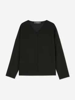 Haut à Manches Longues Avec Coutures à Coordonner|Primark Discount