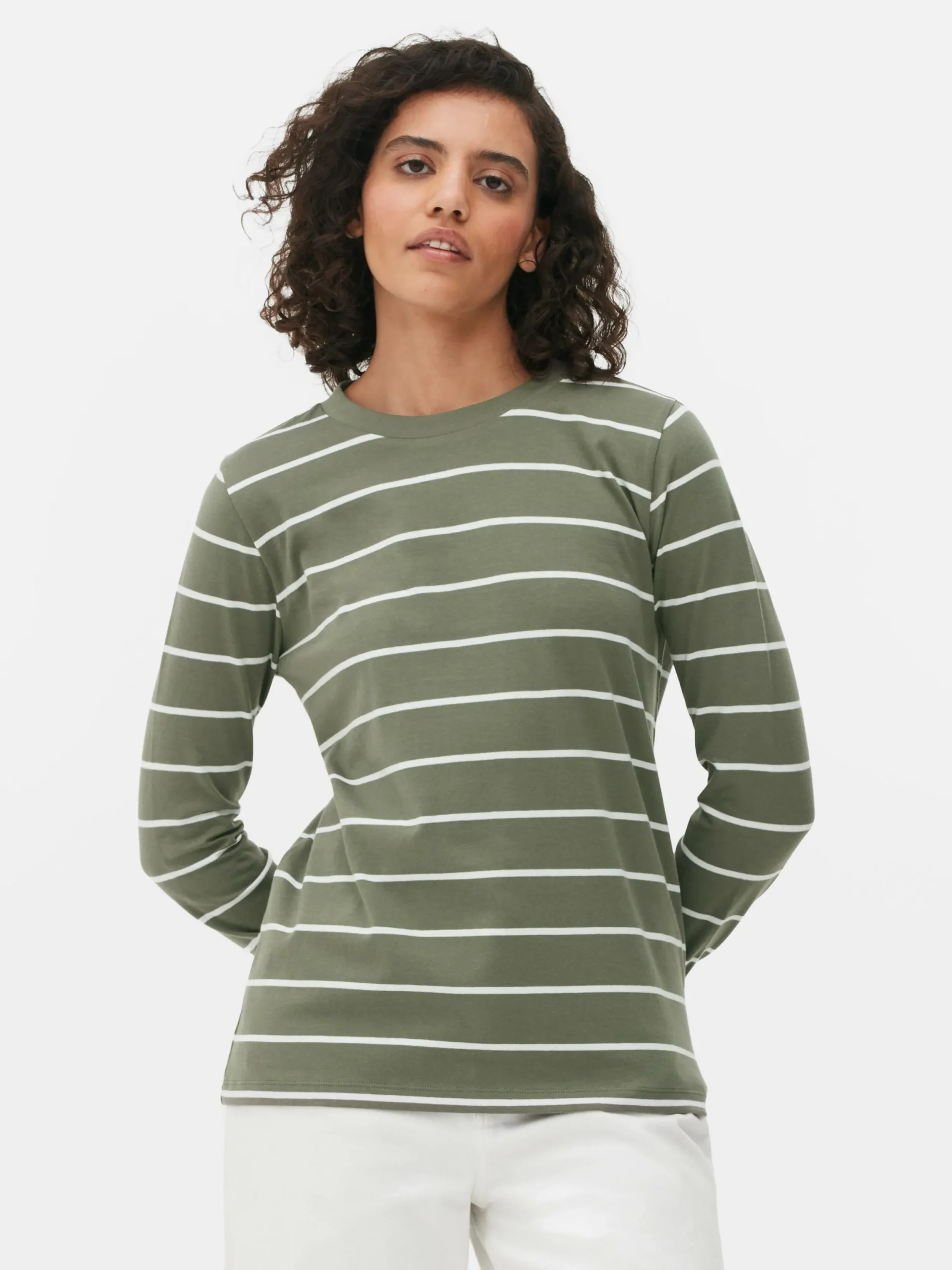 Haut à Rayures Et à Manches Longues|Primark Hot