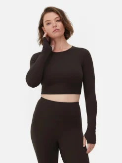 Haut Court De Sport à Manches Longues En Tissu Ultra-doux Rita Ora|Primark Clearance