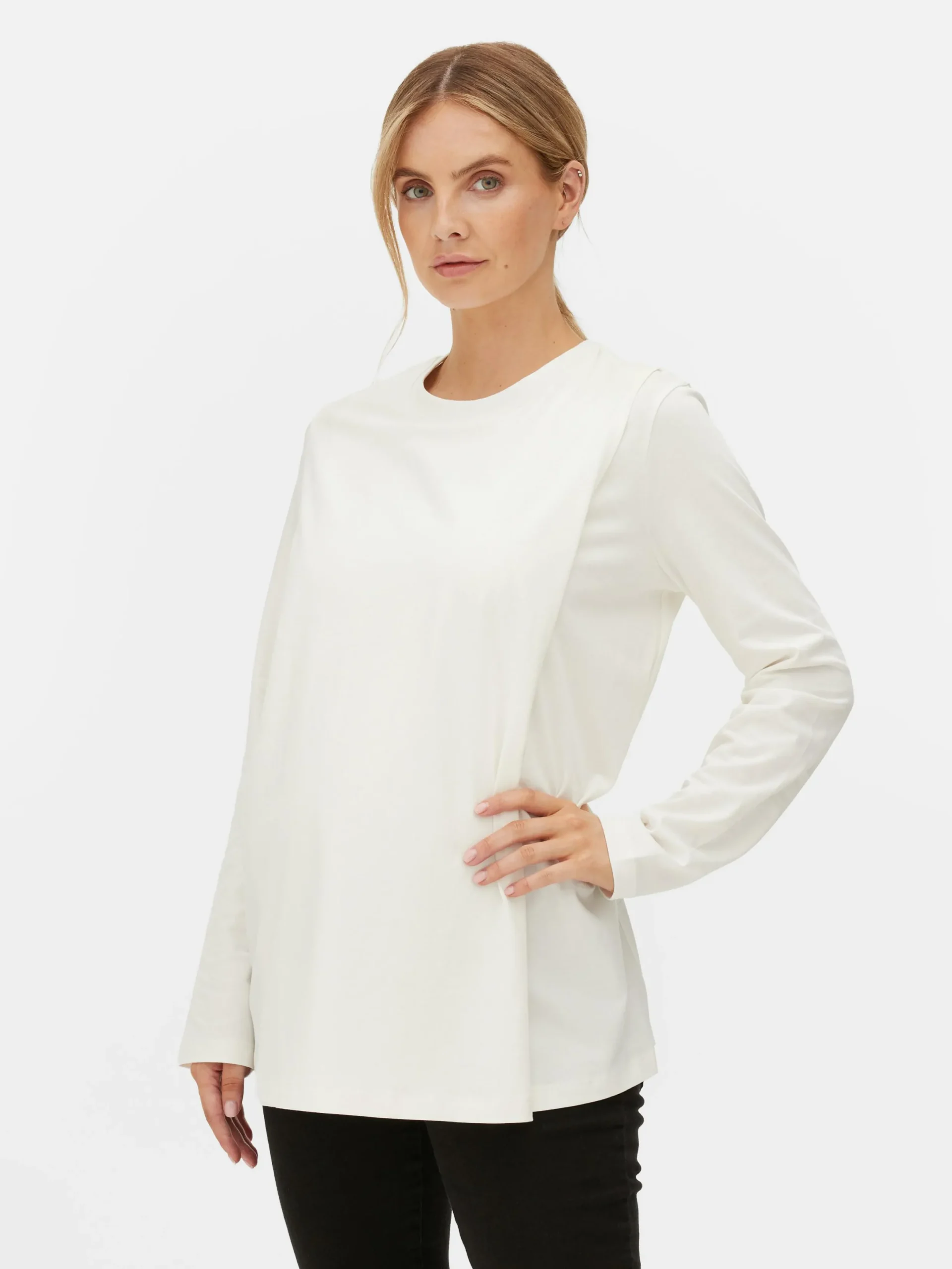 Haut De Maternité Cache-cœur à Manches Longues|Primark Clearance