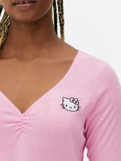 Haut De Pyjama En Pointelle Hello Kitty|Primark New
