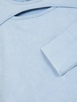 Haut Délavé à L'acide à Manches Longues|Primark Sale