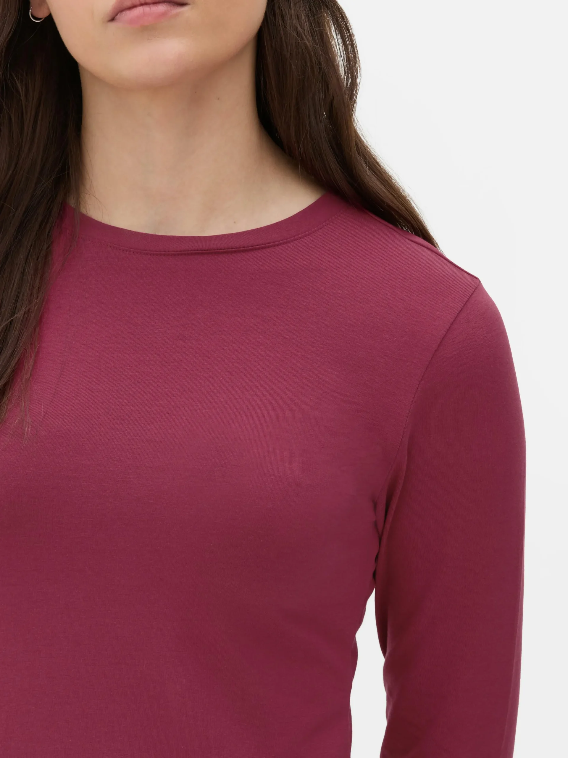 Haut En Jersey Stretch à Manches Longues|Primark