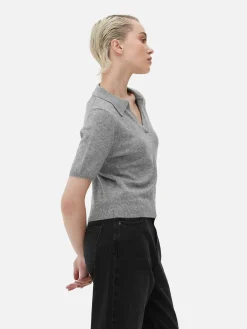 Haut En Maille Fine à Col Et Manches Courtes|Primark Discount