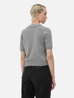 Haut En Maille Fine à Col Et Manches Courtes|Primark Discount