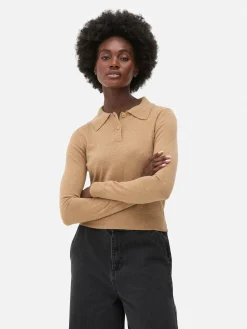 Haut Tricoté à Col Et à Manches Longues|Primark Clearance