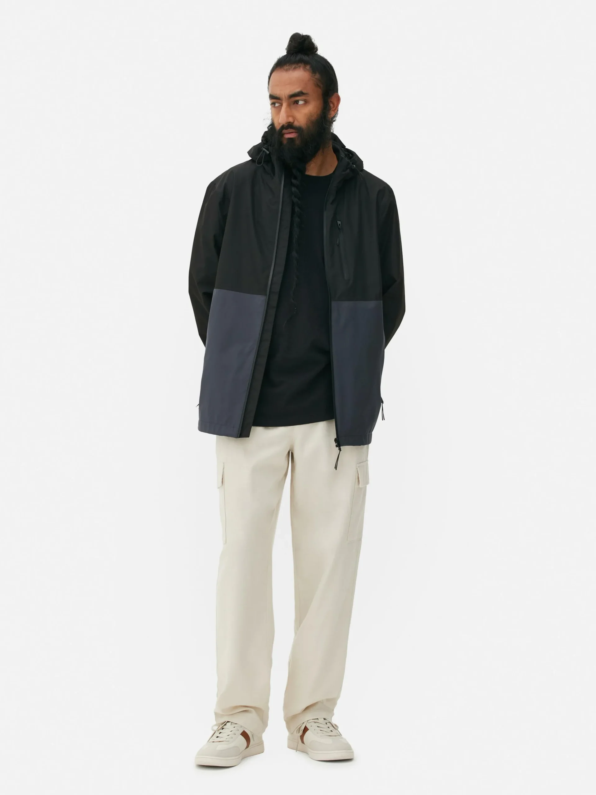 Imperméable Color Block à Poches Multiples|Primark Hot