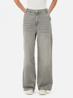 Jean Denim Ample à Effet Vieilli|Primark New