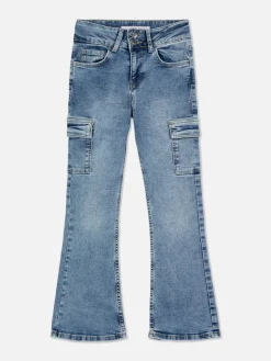 Jean Denim Cargo évasé|Primark Online