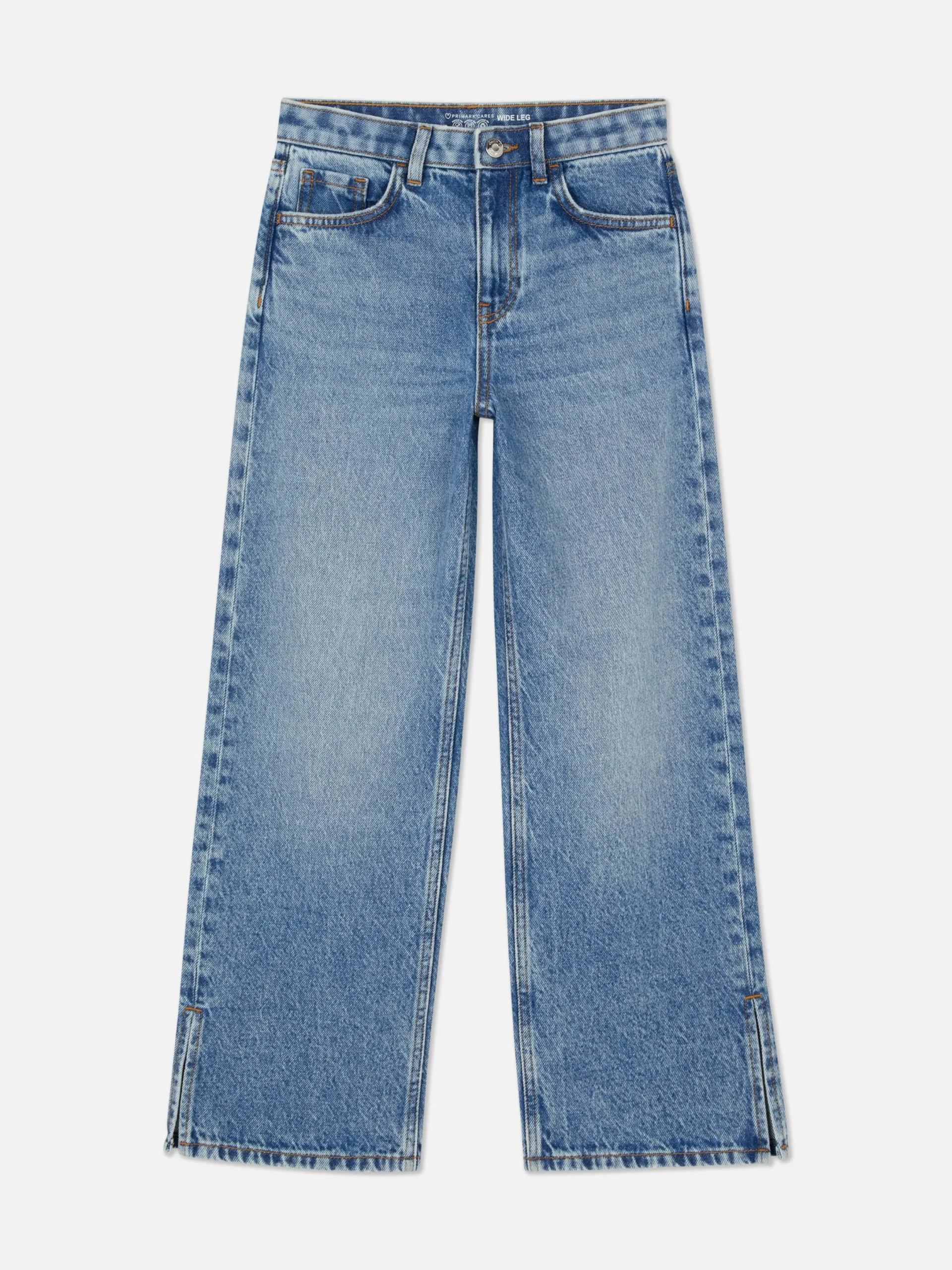 Jean Denim Large Fendu|Primark New