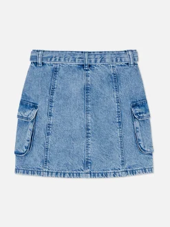 Jupe Cargo En Denim|Primark Discount